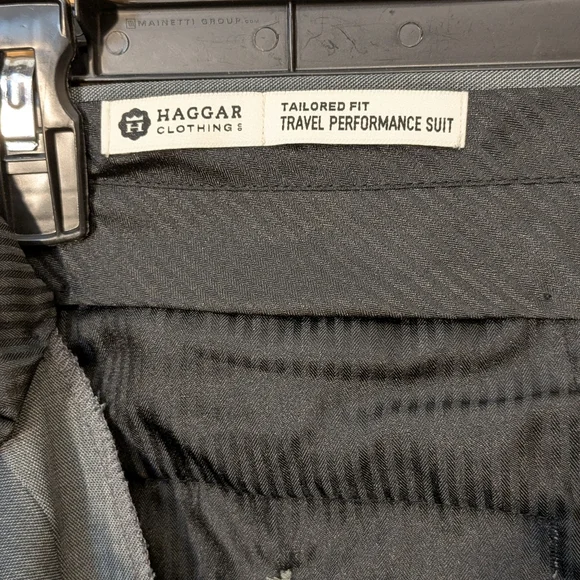 Haggar Slacks Tailored Fit Travel Performance Pants Gray Business Casual 36x30 - Picture 3 of 11